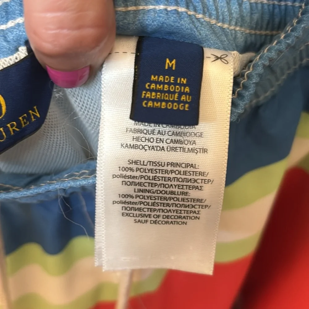 Polo Ralph Lauren Striped Swim Trunks
